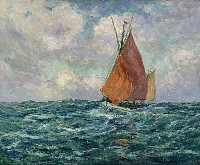 Maxime Maufra Thonier en mer Germany oil painting art